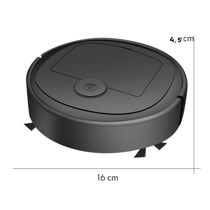 Mini aspirador de pó robô automático inteligente recarregável e doméstico