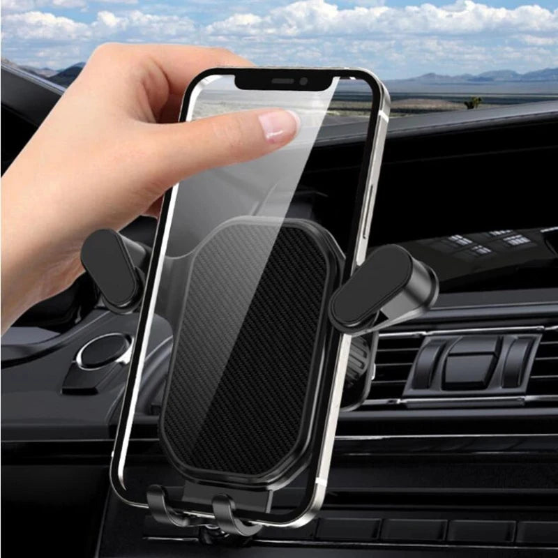 Suporte universal para celular de carro, suporte para celular com gravidade, suporte para GPS, suporte para ventilação de ar automática para iPhone 14, 13, 12, 11 Pro Max, Xr, Xiaomi, Samsung