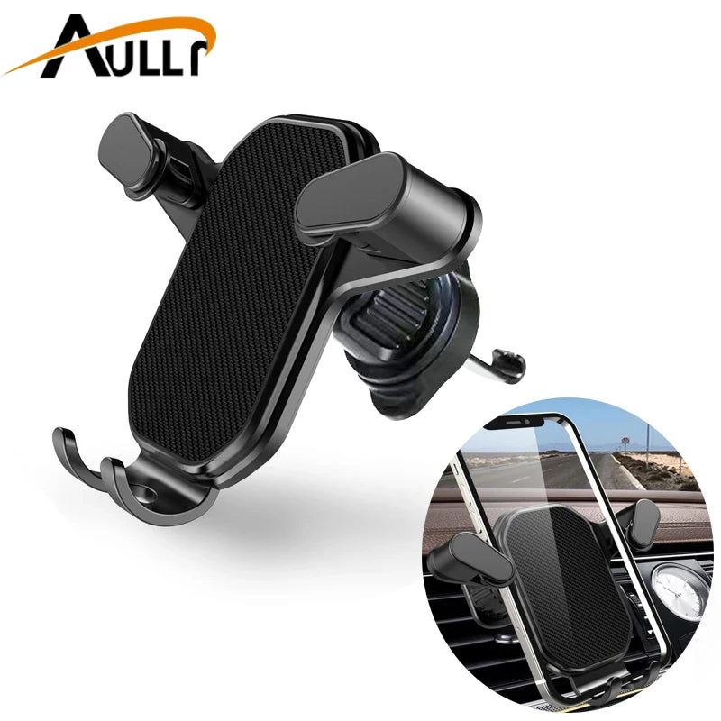 Suporte universal para celular de carro, suporte para celular com gravidade, suporte para GPS, suporte para ventilação de ar automática para iPhone 14, 13, 12, 11 Pro Max, Xr, Xiaomi, Samsung